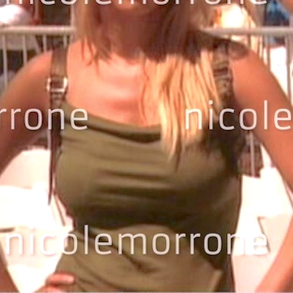 ISO 🔎 Y2K Olive Green Tank buckle straps sleeveless 2000s ASO Jessica Simpson